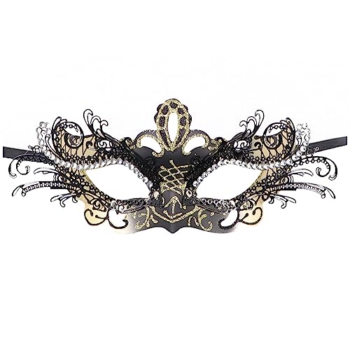 Mirweon Frauen-Festival-Auge für Maskerade, Party, Tanzkostüm, Halloween, halbes Gesicht für Dekorationen, Halloween Mirweon Frauen-Festival-Auge für Maskerade, Party, Tanzkostüm, Halloween, halbes Gesicht für Dekorationen, Halloween von Mirweon