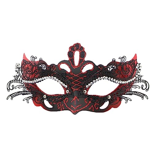 Mirweon Frauen-Festival-Auge für Maskerade, Party, Tanzkostüm, Halloween, halbes Gesicht für Dekorationen, Halloween Mirweon Frauen-Festival-Auge für Maskerade, Party, Tanzkostüm, Halloween, halbes Gesicht für Dekorationen, Halloween von Mirweon