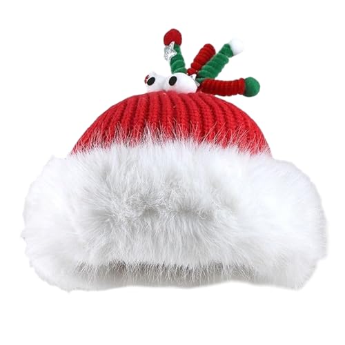 Mirweon InsStyle Weihnachtsmütze für Mädchen, spitz, mit Geweih, Outdoor-Aktivität, Totenkopf-Hut, festliche Kopfbedeckung von Mirweon
