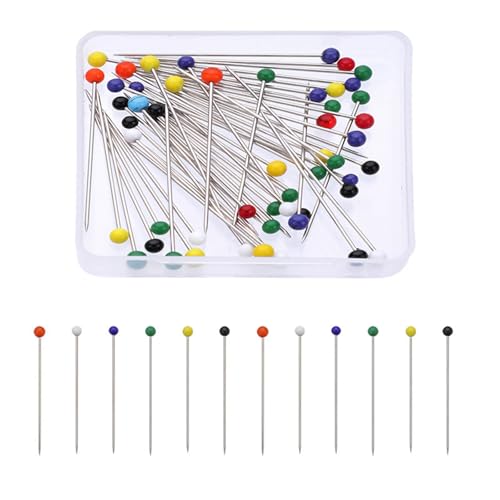 Mirweon Lange Nähnadel, gerade, Quiltnadel, farbiger Kopf, Quiltnadel für Schneider, Nähen, Schmuck, Hochzeitsdekoration Mirweon Lange Nähnadel, gerade, Quiltnadel, farbiger Kopf, Quiltnadel für Schneider, Nähen, Schmuck, Hochzeitsdekoration von Mirweon