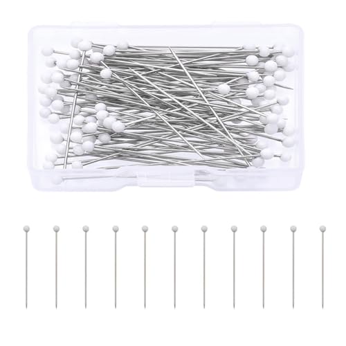 Mirweon Lange Nähnadel, gerade, Quiltnadel, farbiger Kopf, Quiltnadel für Schneider, Nähen, Schmuck, Hochzeitsdekoration Mirweon Lange Nähnadel, gerade, Quiltnadel, farbiger Kopf, Quiltnadel für Schneider, Nähen, Schmuck, Hochzeitsdekoration von Mirweon
