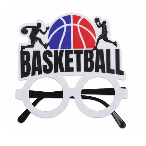 Mirweon Lustige dekorative Brille, Partybrille, Basketballbrille, Rahmen, Basketballspiel, Brille für Geburtstagsdekorationen, Basketball-Partybrille von Mirweon