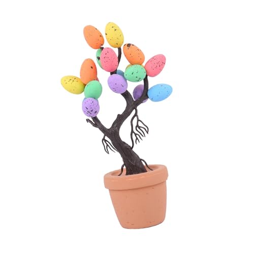 Mirweon Ostereier-Baum, Topfpflanze, Dekoration, Festival, Schreibtisch, Bonsais, dekorative Tischdekoration, für Zuhause oder Büro Mirweon Ostereier-Baum, Topfpflanze, Dekoration, Festival, Schreibtisch, Bonsais, dekorative Tischdekoration, für Zuhause oder Büro von Mirweon