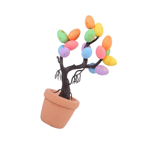 Mirweon Ostereier-Baum, Topfpflanze, Dekoration, Festival, Schreibtisch, Bonsais, dekorative Tischdekoration, für Zuhause oder Büro Mirweon Ostereier-Baum, Topfpflanze, Dekoration, Festival, Schreibtisch, Bonsais, dekorative Tischdekoration, für Zuhause oder Büro von Mirweon