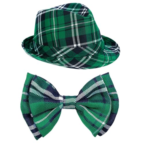 Mirweon Plaids Malerhut für St. Patricks Day, Party-Dekoration, festliche Requisiten für Bühnenshows, Kopfschmuck, Malerhut von Mirweon