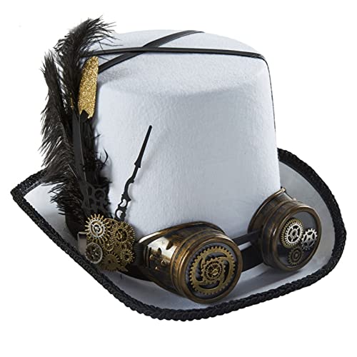 Mirweon Steampunk Hut Herren Brillen Steampunk Accessoires Halloween Party Zubehör von Mirweon