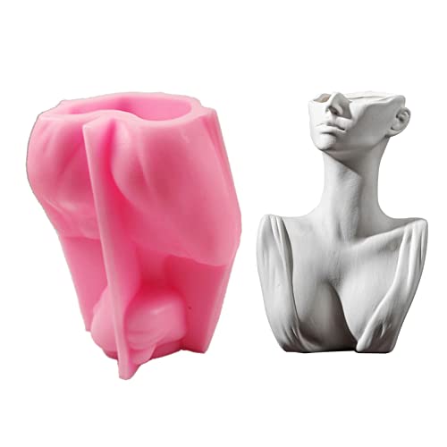 Silikonform für den menschlichen Körper, dekorative Vase, Epoxidharz, Formen für Innendekoration von Mirweon