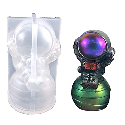 Silikonform mit 3D-Kristall-Astronauten-Ornament, geeignet für Epoxidharz, Schmuckherstellung, Heimdekoration Silikonform mit 3D-Kristall-Astronauten-Ornament, geeignet für Epoxidharz, Schmuckherstellung, Heimdekoration von Mirweon