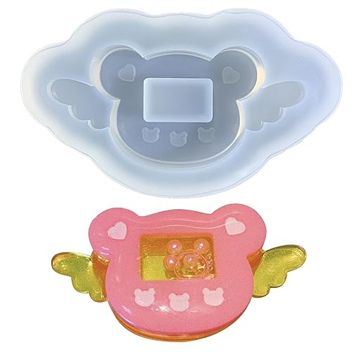 Silikonform mit Bären-Schleife, Ornament, Epoxidharz, Schlüsselanhänger, Schmuck, für Taschen, Dekorationen, Bastelarbeiten von Mirweon