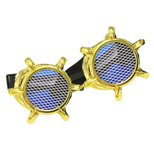 Vintage Steampunk-Brille, Gothic-Brille für Cosplay-Kostüme, winddichte Brille für Herren und Damen Vintage Steampunk-Brille, Gothic-Brille für Cosplay-Kostüme, winddichte Brille für Herren und Damen von Mirweon