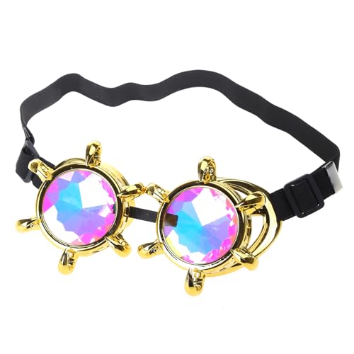 Vintage Steampunk-Brille, Gothic-Brille für Cosplay-Kostüme, winddichte Brille für Herren und Damen Vintage Steampunk-Brille, Gothic-Brille für Cosplay-Kostüme, winddichte Brille für Herren und Damen von Mirweon