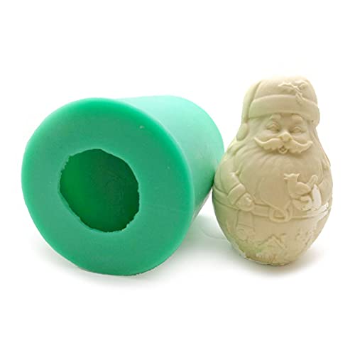 Weihnachts-Silikonform, Weihnachtsmann, 3D-Seifenform, Gipsform, Schokoladenformen für Heimdekoration Weihnachts-Silikonform, Weihnachtsmann, 3D-Seifenform, Gipsform, Schokoladenformen für Heimdekoration von Mirweon