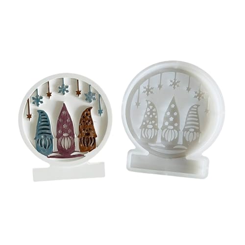 Weihnachtsmann-Silikonformen, Weihnachtszwerg, Epoxidharz für Dekoration, Schokolade, Backen, temperaturbeständige Form Weihnachtsmann-Silikonformen, Weihnachtszwerg, Epoxidharz für Dekoration, Schokolade, Backen, temperaturbeständige Form von Mirweon