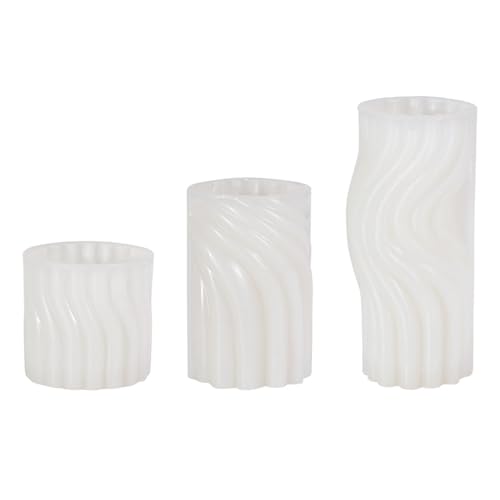 Zylindrische, handgefertigte unregelmäßige geometrische Silikonformen, Ornamentformen, Gießformen, Bastelbedarf von Mirweon