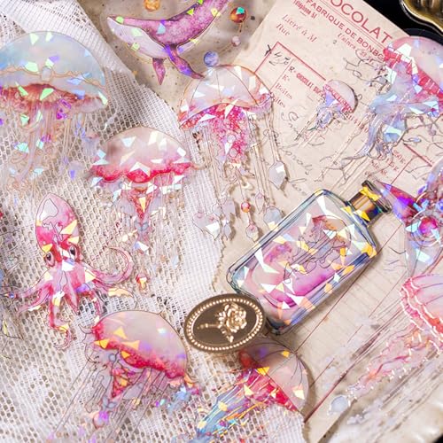 120 Stück Scrapbooking Journal Zubehör Aufkleber Set,Ocean Scrapbook Stickers for DIY Craft,Stickers Aesthetic for Scrapbook,Junk Journal,Notebook,DIY Fotoalbum(Ocean) von MisKepaa