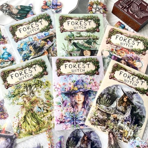 180 Pcs Scrapbooking Zubehör Stickers for Forest Witch, Blumen Scrapbook Stickers for Scrapbooking, Junk Journaling, Bullet Journal, DIY Crafts, Painting 180 Pcs Scrapbooking Zubehör Stickers for Forest Witch, Blumen Scrapbook Stickers for Scrapbooking, Junk Journaling, Bullet Journal, DIY Crafts, Painting von MisKepaa