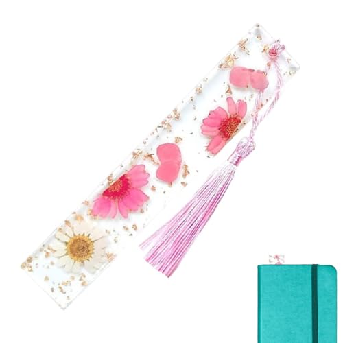 Misaakoeq Getrocknete -Lesezeichen | Gepresste -Lesezeichen, transparentes Gänseblümchen-Epoxidharz-Buchmarker - Floraler Seitenmarker für Buchliebhaber, Frauen, Männer, beste Freunde Misaakoeq Getrocknete -Lesezeichen | Gepresste -Lesezeichen, transparentes Gänseblümchen-Epoxidharz-Buchmarker - Floraler Seitenmarker für Buchliebhaber, Frauen, Männer, beste Freunde von Misaakoeq