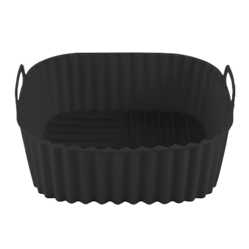 Misaakoeq Luftfritteuse Silikonkorb | Quadratische Luftfritteuse Ofenplatte | Küche Kochgeschirr Antihaft Backblech zum Kochen Braten Grillen Pizza Kuchen Home Family Apartment Indoor Outdoor Misaakoeq Luftfritteuse Silikonkorb | Quadratische Luftfritteuse Ofenplatte | Küche Kochgeschirr Antihaft Backblech zum Kochen Braten Grillen Pizza Kuchen Home Family Apartment Indoor Outdoor von Misaakoeq