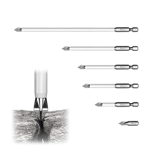 Misaakoeq Magnetische Schraubendreher-Bits - Kraftspitzen-Set 6-teilig - Hochpräziser rutschfester Bohrer für Möbel Sanitär Metallbearbeitung Holzbearbeitung und Bauwesen Misaakoeq Magnetische Schraubendreher-Bits - Kraftspitzen-Set 6-teilig - Hochpräziser rutschfester Bohrer für Möbel Sanitär Metallbearbeitung Holzbearbeitung und Bauwesen von Misaakoeq