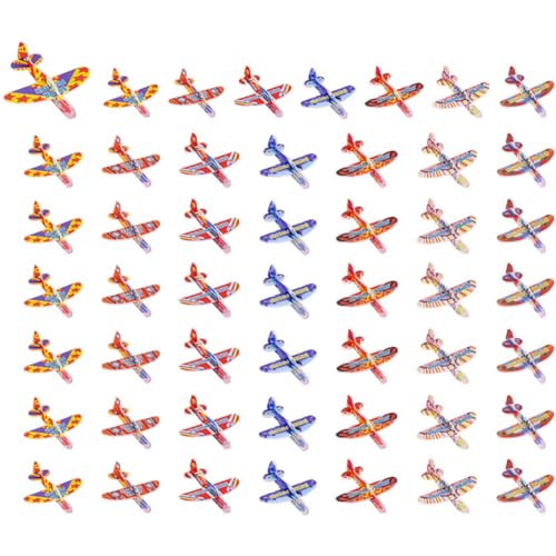 Misamo Handwerfende Fliegende Segelflugzeuge, Schaumstoff-Flugzeugspiel, Spielzeug für Kindergeburtstagsfeiergeschenke, Babyparty-Pinata-Füller von Misamo