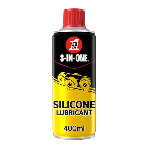 3-IN-ONE Silikon-Spray von – 400 ml Multi-Oberflächen-Schmierung, reduziert Reibung und Verschleiß, Antihaft-Freisetzung, schützt vor Staub und Schmutz, trocknet schnell, schützt vor Feuchtigkeit von 3-IN-ONE