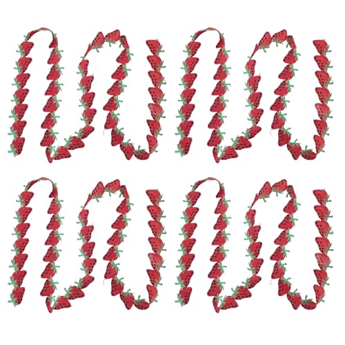 4 Roll Strawberry Ribbon Decorative Fruit Trim Ribbon,Fruit Style DIY Ribbon Wedding Garment Accessories Lace,for Sewing Binding Patching Handicrafts 6 Yard 4 Roll Strawberry Ribbon Decorative Fruit Trim Ribbon,Fruit Style DIY Ribbon Wedding Garment Accessories Lace,for Sewing Binding Patching Handicrafts 6 Yard von Miskall