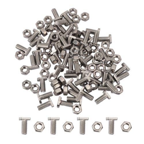 50pcs Greenhouse Hardware Kit, M6x14mm 304 Stainless Steel Bolts Hex Nuts Proof Fasteners for Garden Beds Plant Supports Outdoor Repair 50pcs Greenhouse Hardware Kit, M6x14mm 304 Stainless Steel Bolts Hex Nuts Proof Fasteners for Garden Beds Plant Supports Outdoor Repair von Miskall