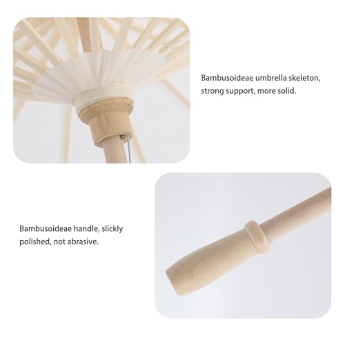 Papierschirme, 2pcs weiße Papierschirm, geölte chinesische japanische Parasole, für Hochzeits chinesisches japanisches Parasol, DIY -Malerei Handwerkshandwerk Papierschirme, 2pcs weiße Papierschirm, geölte chinesische japanische Parasole, für Hochzeits chinesisches japanisches Parasol, DIY -Malerei Handwerkshandwerk von Miskall