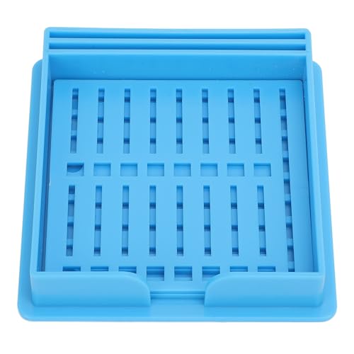 Sticky Note -Schablone und Halter, Haftnotizenhalter, Sticky Note Holder mit Schablonen, für Todo -Listen, Zuhause, Büro, Sticky Notes -Spender, wiederverwendbarer Noten Organizer (Blau) von Miskall