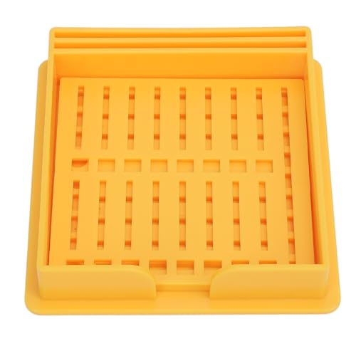 Sticky Note -Schablone und Halter, Haftnotizenhalter, Sticky Note Holder mit Schablonen, für Todo -Listen, Zuhause, Büro, Sticky Notes -Spender, wiederverwendbarer Noten Organizer (Gelb) von Miskall