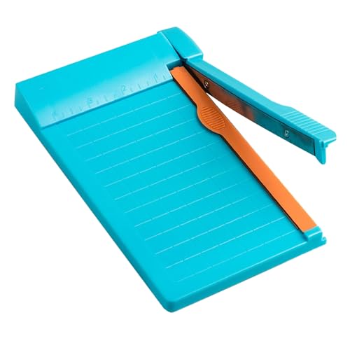 Tragbarer Papierschneider, kleiner Papier -Trimmer -Mehrzwecke Effiziente klare Skala hohe Genauigkeit A4 Papierschneider für Scrapbooking Craft Paper Photos DIY -Projekte (Hellblau) von Miskall