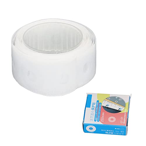 Verstärkungsaufkleber, DIY -Produktion PVC Einfache Operation Verstärkungsetiketten für Schulhaus und Büro weiß nicht druckbar (Transparent) von Miskall