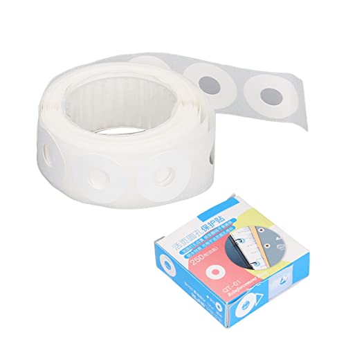 Verstärkungsaufkleber, DIY -Produktion PVC Einfache Operation Verstärkungsetiketten für Schulhaus und Büro weiß nicht druckbar (White) von Miskall