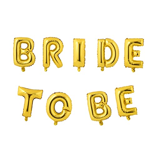Miss Bakery’s House® Ballon – Folie – Bride To Be – Gold – Party-Deko JGA von Miss Bakery's House