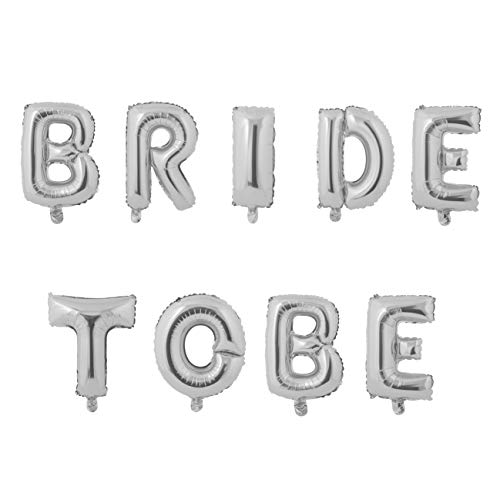 Miss Bakery’s House® Ballon – Folie – Bride To Be – Silber – Party-Deko von Miss Bakery's House