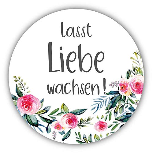 40 Sticker Aufkleber Lasst Liebe wachsen weiß mit Blumen-Muster rosa pink Ranke grün Botanic Zubehör Gastgeschenke Hochzeit Blumen-Samen Selbstgemachtes Taufe Konfirmation & Kommunion Tisch-Deko 40 Sticker Aufkleber Lasst Liebe wachsen weiß mit Blumen-Muster rosa pink Ranke grün Botanic Zubehör Gastgeschenke Hochzeit Blumen-Samen Selbstgemachtes Taufe Konfirmation & Kommunion Tisch-Deko von Miss Lovely