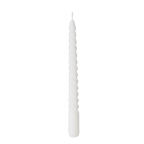 6 Stück edle Spiral-Kerzen Stab-Kerzen Twisted in weiß Tisch-Deko Hochzeits-Dekoration Gedeckter Tisch Oster-Deko Konfirmation Kommunion Taufe Weihnachten Adventskranz Wohnungsdekoration von Miss Lovely