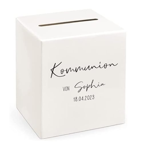 Brief-Box zur KOMMUNION personalisierbar mit Namen & Datum in creme & schwarz Kuvert-Kiste Geschenk-Box Geld-Box Kommunions-Geschenk Geld-Geschenke Kommunion Sammel-Box für Jungen & Mädchen geeignet Brief-Box zur KOMMUNION personalisierbar mit Namen & Datum in creme & schwarz Kuvert-Kiste Geschenk-Box Geld-Box Kommunions-Geschenk Geld-Geschenke Kommunion Sammel-Box für Jungen & Mädchen geeignet von Miss Lovely