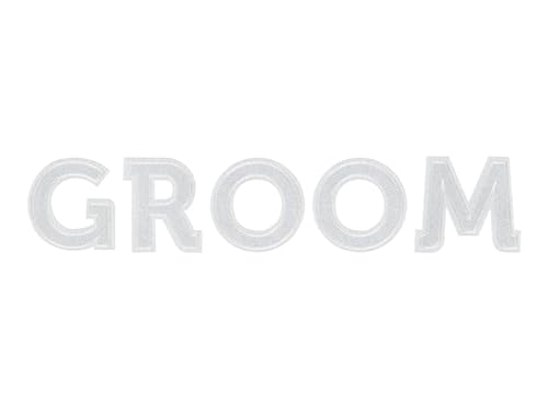 Bügel-Bild GROOM DIY Schriftzug zum Aufbügeln für den BRÄUTIGAM in weiß für Junggesellinnen-Abschied JGA-Party Männer Accessoires Hochzeit Hochzeits-Dekoration Party-Zubehör Deko Inhalt 5 Buchstaben Bügel-Bild GROOM DIY Schriftzug zum Aufbügeln für den BRÄUTIGAM in weiß für Junggesellinnen-Abschied JGA-Party Männer Accessoires Hochzeit Hochzeits-Dekoration Party-Zubehör Deko Inhalt 5 Buchstaben von Miss Lovely