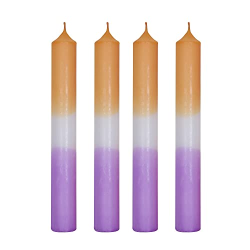 Dip Dye Kerzen-Set 4 Stück Stabkerzen bunt mit Farbverlauf Mandarin orange violett lila Hochzeit Ostern Konfirmation Kommunion Taufe Weihnachten Adventskranz Geburtstags-Deko Wohnungs-Deko Dip Dye Kerzen-Set 4 Stück Stabkerzen bunt mit Farbverlauf Mandarin orange violett lila Hochzeit Ostern Konfirmation Kommunion Taufe Weihnachten Adventskranz Geburtstags-Deko Wohnungs-Deko von Miss Lovely