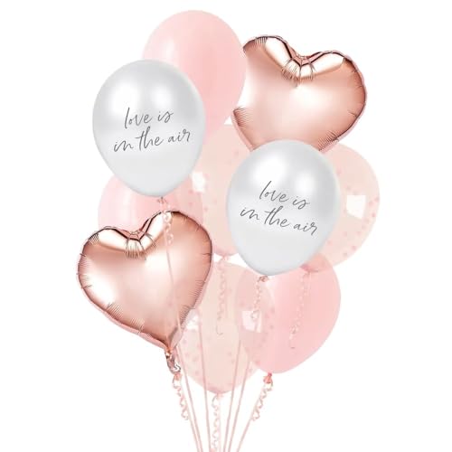 Hochzeitsballons Luftballons Hochzeit Herz-Ballons & Love is in the air in rosa blush rosé-gold kupfer heliumfähig Raumdeko Dekoration Accessoires Zubehör Junggesellen-Abschied Hochzeits-Deko 10 Stück Hochzeitsballons Luftballons Hochzeit Herz-Ballons & Love is in the air in rosa blush rosé-gold kupfer heliumfähig Raumdeko Dekoration Accessoires Zubehör Junggesellen-Abschied Hochzeits-Deko 10 Stück von Miss Lovely