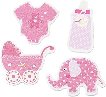 Holz Streu-Deko Streu-Teile Konfetti Holz-Sticker Baby Girl rosa pink Flasche Kinderwagen Body & Elefant Tisch-Deko Baby-Party Taufe Geburt Mädchen Bastelzubehör 1 Beutel = 12 Streuteile Holz Streu-Deko Streu-Teile Konfetti Holz-Sticker Baby Girl rosa pink Flasche Kinderwagen Body & Elefant Tisch-Deko Baby-Party Taufe Geburt Mädchen Bastelzubehör 1 Beutel = 12 Streuteile von Miss Lovely