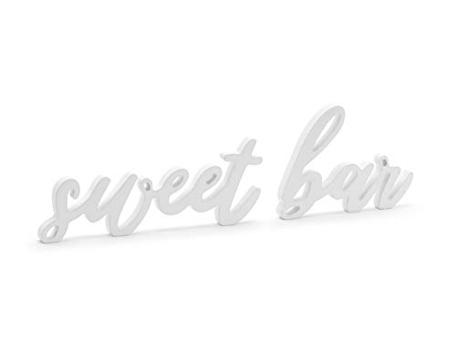 Miss Lovely Deko-Aufsteller Sweet BAR Holz-Schriftzug Schild in weiß - Hochzeit Hochzeits-Dekoration Candy-Bar Deko-Aufsteller Hochzeits-Zubehör Dekoration Accessoires Miss Lovely Deko-Aufsteller Sweet BAR Holz-Schriftzug Schild in weiß - Hochzeit Hochzeits-Dekoration Candy-Bar Deko-Aufsteller Hochzeits-Zubehör Dekoration Accessoires von Miss Lovely