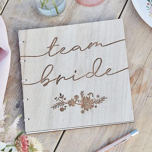 Miss Lovely Gästebuch Team Bride Boho Flower mit Holz-Cover & Blumen-Motiv in Natur & braun Gästebuch Junggesellinnen-Abschied JGA-Party Photo-Album Braut Frauen Accessoires & Zubehör Miss Lovely Gästebuch Team Bride Boho Flower mit Holz-Cover & Blumen-Motiv in Natur & braun Gästebuch Junggesellinnen-Abschied JGA-Party Photo-Album Braut Frauen Accessoires & Zubehör von Miss Lovely