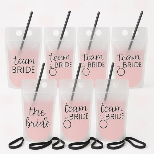 Miss Lovely Getränkebeutel Set Trinkbeutel JGA Party Team Bride & The Bride transparent Mehrweg-Getränkebeutel & Umhängeband Accessoires & Zubehör Junggesellenabschied Junggesellinnenabschied 7 STK. Miss Lovely Getränkebeutel Set Trinkbeutel JGA Party Team Bride & The Bride transparent Mehrweg-Getränkebeutel & Umhängeband Accessoires & Zubehör Junggesellenabschied Junggesellinnenabschied 7 STK. von Miss Lovely