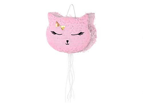 Miss Lovely Pinata Katze Kitty rosa pink Gold Geschenk-Idee/Verpackung Kinder-Geburtstag Mädchen/Geburtstags-Deko/Zubehör Baby-Shower-Party Geburt Mädchen von Miss Lovely