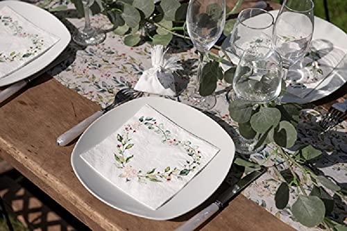 Miss Lovely Servietten Botanical Blumen-Herz Blüten & Eukalyptus Servietten mit Blätter-Ranke Herz weiß & grün Tisch-Dekoration Hochzeit Hochzeits-Deko Zubehör & Accessoires 40 Servietten Miss Lovely Servietten Botanical Blumen-Herz Blüten & Eukalyptus Servietten mit Blätter-Ranke Herz weiß & grün Tisch-Dekoration Hochzeit Hochzeits-Deko Zubehör & Accessoires 40 Servietten von Miss Lovely