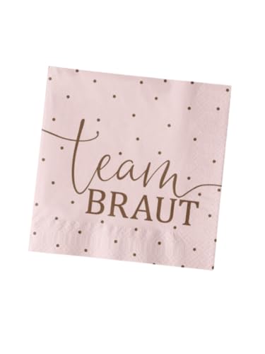 Servietten JGA Papier-Servietten Tisch-Deko Junggesellinnenabschied Junggesellen-Abschied JGA-Party Accessoires Hochzeits-Dekoration (40, Team Braut) Servietten JGA Papier-Servietten Tisch-Deko Junggesellinnenabschied Junggesellen-Abschied JGA-Party Accessoires Hochzeits-Dekoration (40, Team Braut) von Miss Lovely