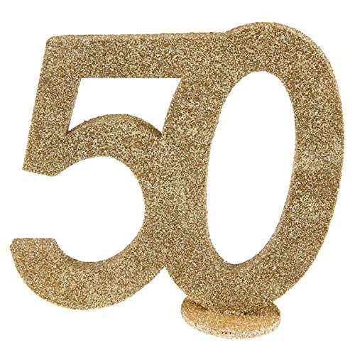 Zahlenaufsteller gold Glitzer - ZAHL 50 - inklusive Standfuß - Geburtstags-Deko Dekoration runder 50. Geburtstag Frau & Mann Happy Birthday Zahlen-Aufsteller Kuchen-Aufsatz Tisch-Dekoration Zahlenaufsteller gold Glitzer - ZAHL 50 - inklusive Standfuß - Geburtstags-Deko Dekoration runder 50. Geburtstag Frau & Mann Happy Birthday Zahlen-Aufsteller Kuchen-Aufsatz Tisch-Dekoration von Miss Lovely