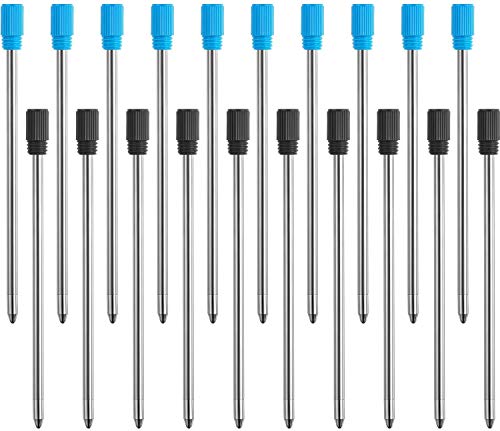 Kugelschreiber Minen,Kugelschreibermine,2,75 Zoll Kugelschreiberminen für Diamant Kristall Stylus Stifte und Kugelschreiber mit Schwarzem Samtbeutel, Schwarz und Blau, 20 Stücke Kugelschreiber Minen,Kugelschreibermine,2,75 Zoll Kugelschreiberminen für Diamant Kristall Stylus Stifte und Kugelschreiber mit Schwarzem Samtbeutel, Schwarz und Blau, 20 Stücke von Miss-shop